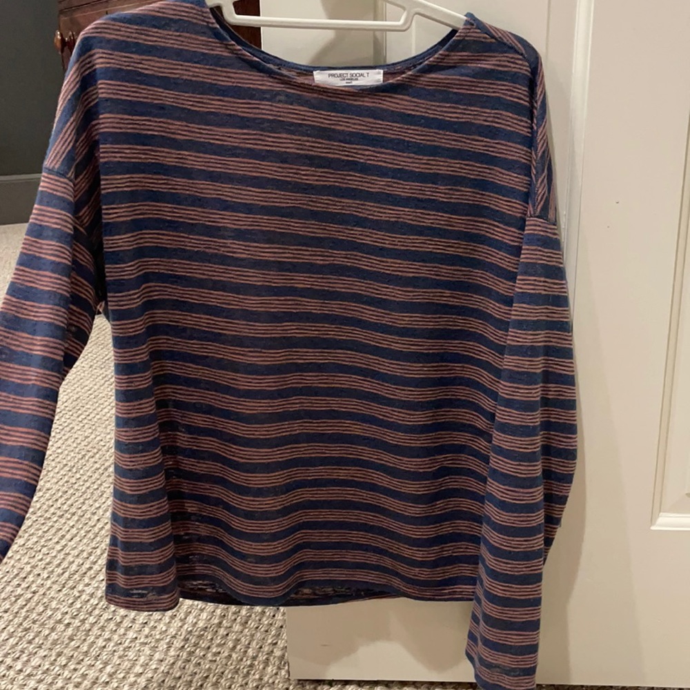 orange and blue sweater